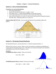 Statistics – Chapter 5 – Normal Distributions Section 5.1 – Intro to