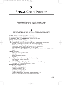 spinal cord injuries - Demos Medical Publishing