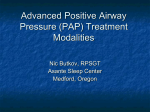 Advanced PAP Modalities: Understanding the Tools