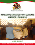 Malawi`s Strategy on Climate Change Learning