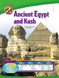 Chapter 2: Ancient Egypt and Kush