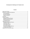 Test Equipment for Radiology and CT Quality Control