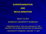 Europeanisation and Secularisation