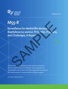M55-R: Surveillance for Methicillin-Resistant Staphylococcus aureus
