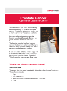 Prostate Cancer - Alfred Health Radiation Oncology
