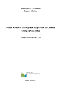 Polish National Strategy for Adaptation to Climate Change