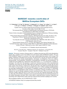 MAREDAT: towards a world atlas of MARine Ecosystem DATa