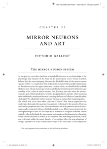 MIRROR NEURONS AND ART