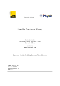 density functional theory