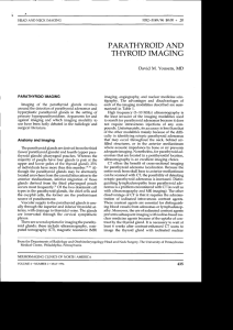 PARATHYROID AND THYROID IMAGING