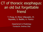 CT of thoracic esophagus