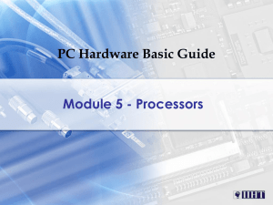 Topic 5 - Processors