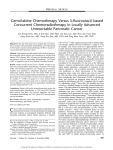 Gemcitabine Chemotherapy Versus 5-fluorouracilYbased