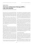 Hormone replacement therapy (HRT)— risks and benefits