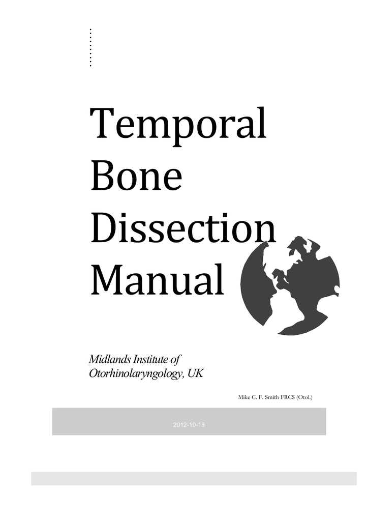 Temporal Bone Dissection Manual - 