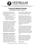 Travel and Vestibular Disorders - Vestibular Disorders Association