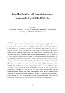 Uranyl Ion Complexes with Ammoniobenzoates as