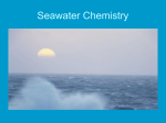 Notes - Seawater Chemistry