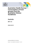 Australian Health Survey: Consumption of food groups from the