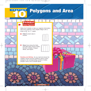 Chapter 10: Polygons and Area