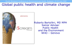 Global public health and climate change