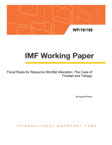 Fiscal Rules for Resource Windfall Allocation: The Case of