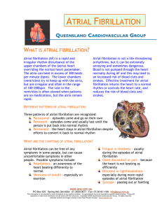 What is Atrial Fibrillation - Queensland Cardiovascular Group