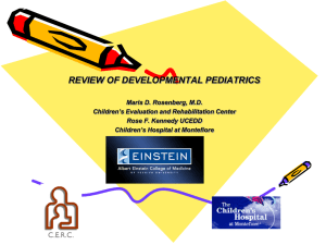 Pervasive Developmental Disorders