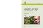 Mainstreaming Environment and Climate Change in the
