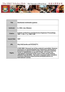 Distributed Multimedia Systems - Proceedings