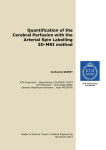 Quantification of the Cerebral Perfusion with the Arterial Spin