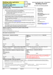 Domestic works application form