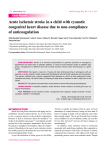 Acute ischemic stroke in a child with cyanotic congenital heart