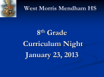 Graduation Requirements - West Morris Mendham High School