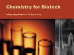 Chemistry for Biotech