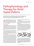 Pathophysiology and Therapy for Atrial Septal Defects