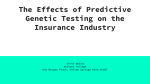 The Effects of Predictive Genetic Testing on the - Antioch Co-op