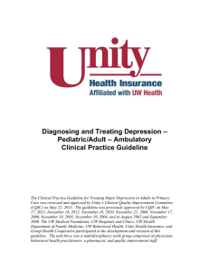 Diagnosing and Treating Depression