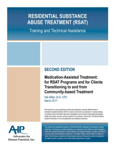 Medication-Assisted Treatment: for RSAT Programs and for Clients