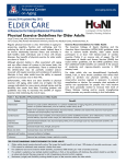 ELDER CARE - College of Nursing and Health Innovation