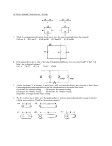 AP Questions - Resistance and Capacitance