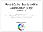 Carbon Budget and Trends