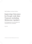 Improving outcomes for people with skin tumours including