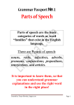 Parts of Speech