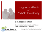 Longterm effects of CMV in the elderly