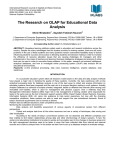 The Research on OLAP for Educational Data Analysis