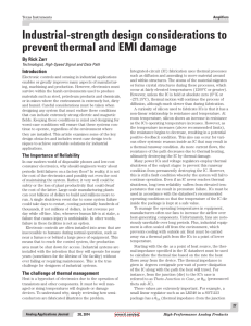 Industrial-strength design considerations to prevent thermal and EMI