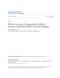 Delivery accuracy of image guided radiation therapy using Elekta