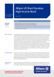 Allianz US Short Duration High Income Bond