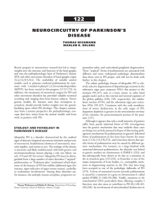 Chapter 122: Neurocircuitry Of Parkinson`s Disease